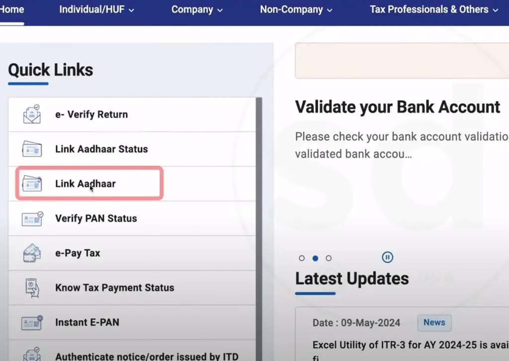 Pan Card Ko Aadhar Se Link kaise Kare 2024 | पैन आधार लिंक करने की फीस कितनी देनी है