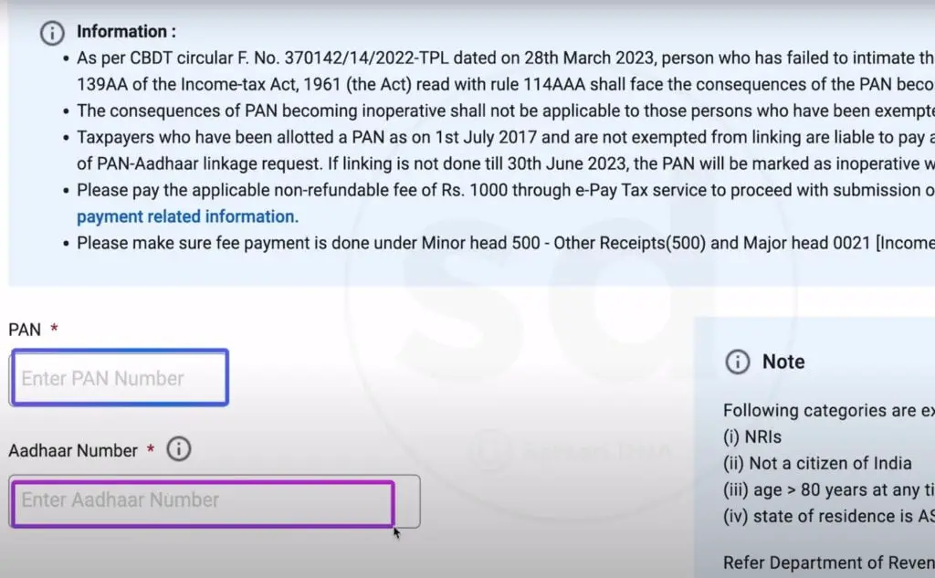 Pan Card Ko Aadhar Se Link kaise Kare 2024 | पैन आधार लिंक करने की फीस कितनी देनी है