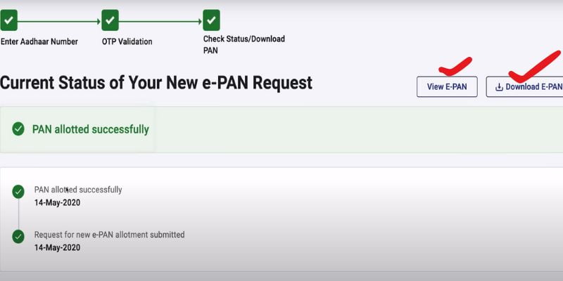 Instant pan card apply online 2024 