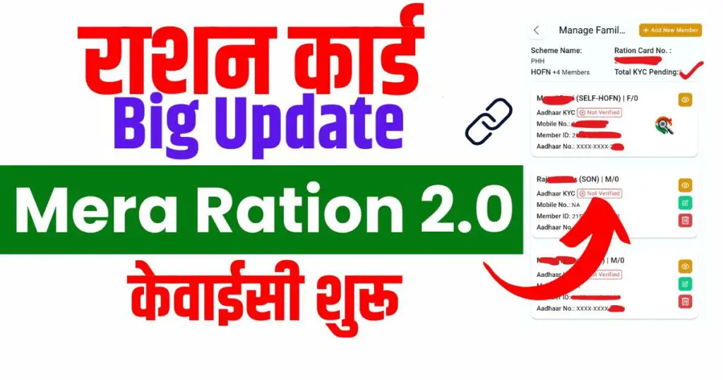 Mera Ration 2.0 Online KYC: राशन कार्ड की केवाईसी कैसे करें