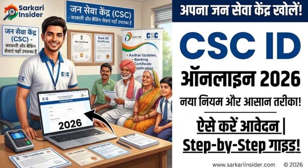 CSC ID Registration Online Kaise Kare 2026,CSC ID (जन सेवा केंद्र) क्या है?,क्या 2026 में CSC ID फ्री में मिल रही है?,क्या CSC ID के लिए कोई शैक्षिक योग्यता (Education) जरुरी है?
