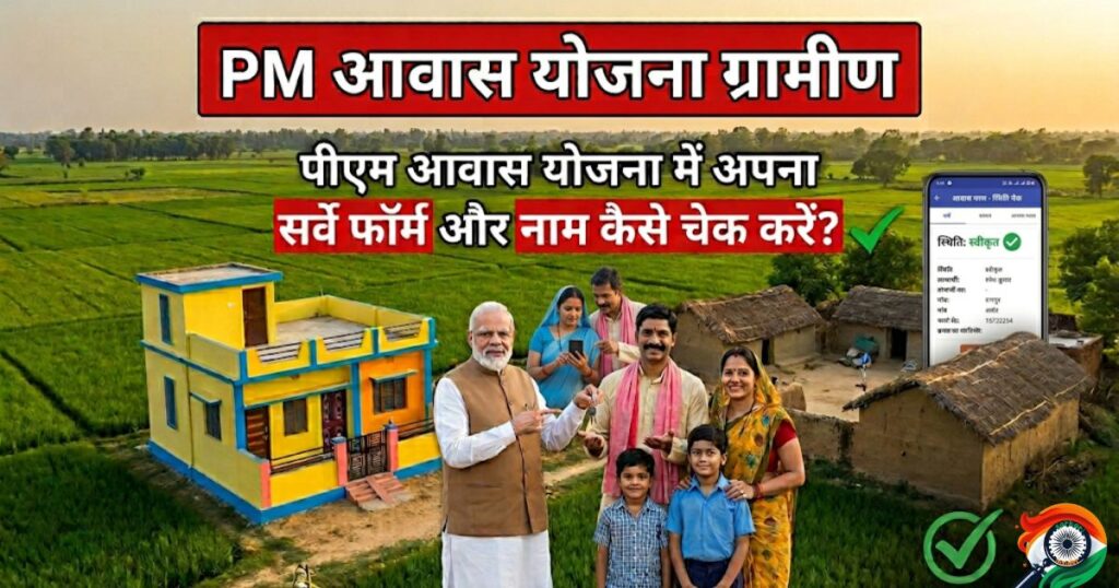 PM Awas Yojana Gramin Survey 2026: पीएम आवास योजना में अपना सर्वे फॉर्म और नाम कैसे चेक करें? 2 pm awas yojana gramin survey 2026 check online, awaas plus app se pm awas yojana me apna naam kaise dekhe, pmayg new list 2026 status, pm awas form mobile se kaise check kare, sarkari insider pm awas yojana